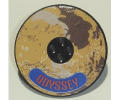 Tile, Round 8 x 8 with Mars and 'ODYSSEY' Pattern (Sticker) - Set 7469