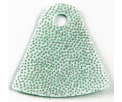 Mini Doll, Body Wear Cape Cloth, Friends, Tapered with Curved Bottom and 1 Small Top Hole with Silver Dots Pattern