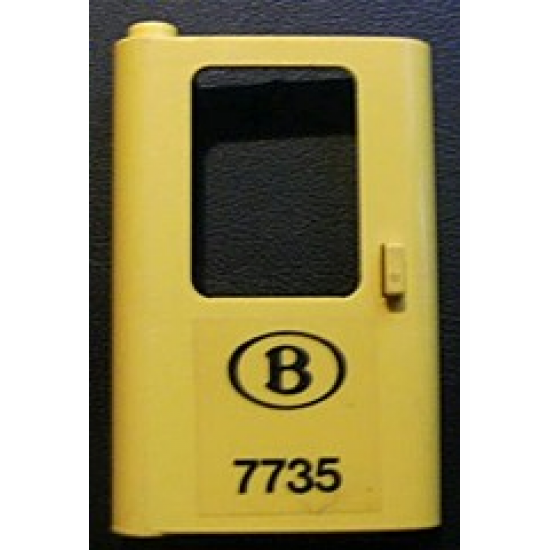 Door 1 x 4 x 5 Train Left with 'B 7735' Pattern (Sticker) - Set 7735