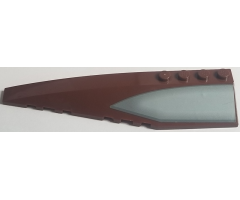 Wedge 12 x 3 Left with Gray Window Pattern (Sticker) - Set 7752