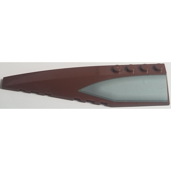Wedge 12 x 3 Left with Gray Window Pattern (Sticker) - Set 7752