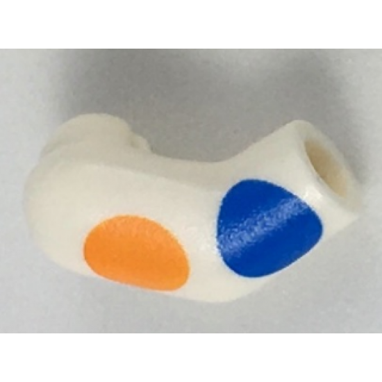 Arm, Right with Large Orange and Blue Polka Dots Pattern