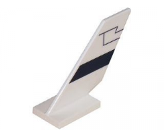 Tail Shuttle with Black Contour Pattern on Left Side (Sticker) - Set 5974