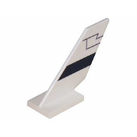 Tail Shuttle with Black Contour Pattern on Left Side (Sticker) - Set 5974