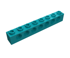 Technic, Brick 1 x 8 with Holes