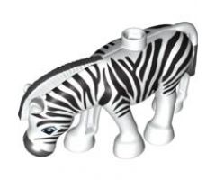Duplo, Animal Zebra, Ridged Mane with Black Ends