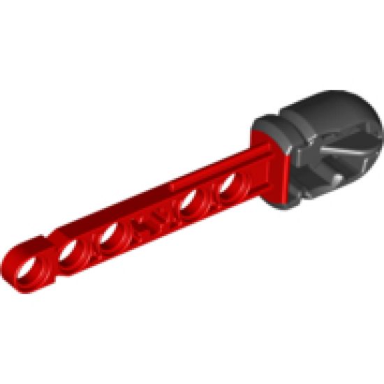 Projectile Launcher Arrow, Liftarm Shaft with Hollow Black Rubber End
