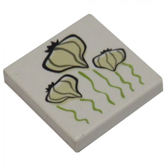 Tile 2 x 2 with Garlic Pattern