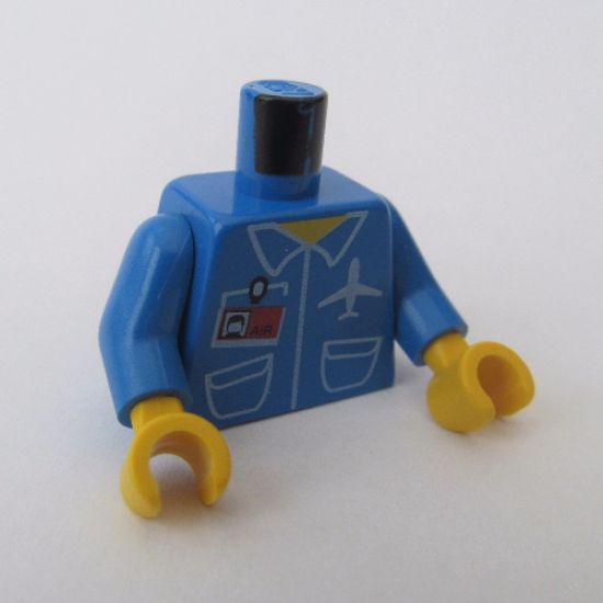 Torso Airplane Crew Male, Pockets, ID Badge 