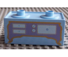 Duplo, Furniture Oven Range with 2 Top Studs and Stove Pattern (Sticker) - Set 4820