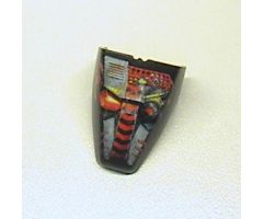 Technic Throwbot Visor with Torch / Fire Pattern