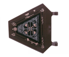Flag 5 x 6 Hexagonal with Copper Fan and Rivets Pattern (Sticker) - Set 70226