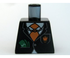 Torso Agents Villain Suit with Orange Tie and Cash in Pocket, Dollar Sign on Back Pattern