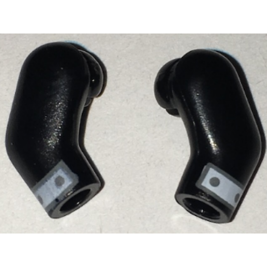 Arm, (Matching Left and Right) Pair with White Cuffs Pattern
