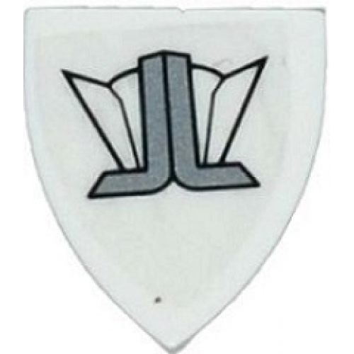 Minifigure, Shield Triangular with Justice League Logo Pattern (Sticker) - Set 76028