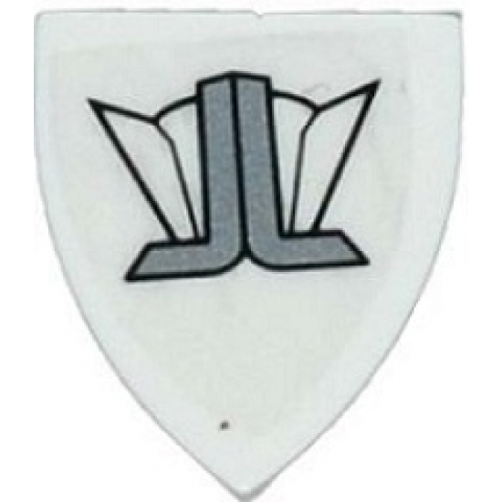 Minifigure, Shield Triangular with Justice League Logo Pattern (Sticker) - Set 76028