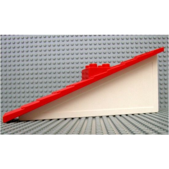 Duplo, Building Roof Sloped 22.5 1 x 11 x 4 Red Shingled with Chimney