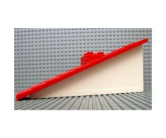 Duplo, Building Roof Sloped 22.5 1 x 11 x 4 Red Shingled with Chimney