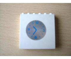Brick 1 x 6 x 5 with Clock Pattern (Sticker) - Set 231-1