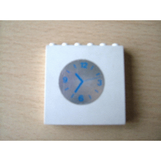 Brick 1 x 6 x 5 with Clock Pattern (Sticker) - Set 231-1