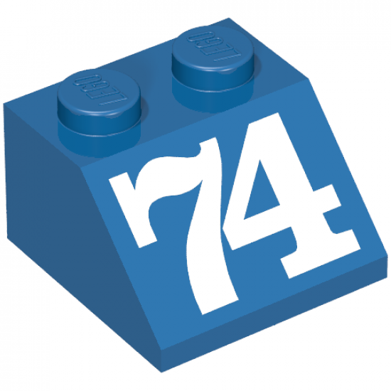 Slope 45 2 x 2 with Number 74 Pattern