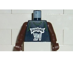 Torso NBA Minnesota Timberwolves #21 (Dark Blue Jersey) Pattern / Brown NBA Arms