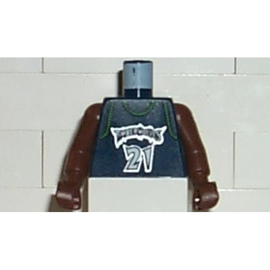 Torso NBA Minnesota Timberwolves #21 (Dark Blue Jersey) Pattern / Brown NBA Arms