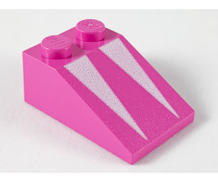 Slope 33 3 x 2 with White Triangles Pattern