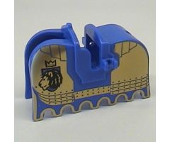 Animal, Accessory Horse Barding, Ruffled Edge with Knights Kingdom II Lion with Crown Pattern