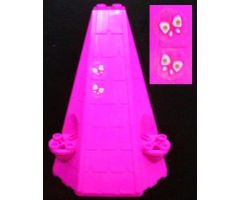 Roof Tower 6 x 8 x 9 with 2 Butterflies Pattern (Stickers) - Set 7582