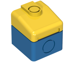 Duplo, Train Locomotive Cabin Nose with Yellow Top
