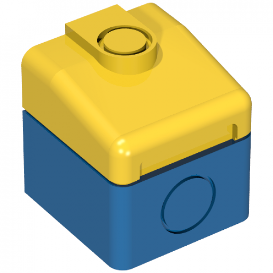 Duplo, Train Locomotive Cabin Nose with Yellow Top