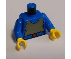 Torso SW Dark Gray Shirt, Blue Belt with Red Buckle Pattern (Padme) / Blue Arms / Yellow Hands