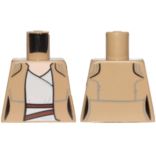 Torso SW Female Outline, LBG Undershirt, Dark Tan Jacket and Dark Brown Two Belts Pattern (Rey)