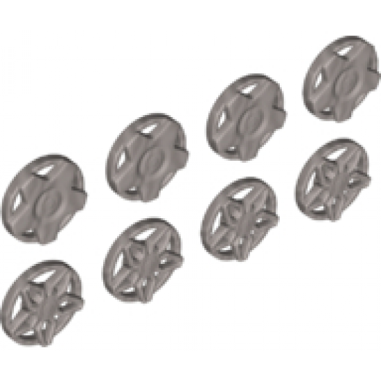 Wheel, Accessory Cover 5 Spoke Wide and 5 Spoke Framed for Wheel 18976, 8 in Bag - 4 of Each (Multipack)