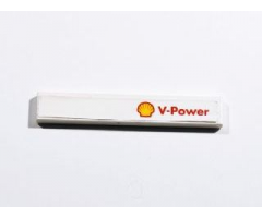 Tile 1 x 6 with Shell Logo and 'V-Power' Pattern on Right (Sticker) - Set 8674