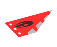 Plastic Flag with Avatar Fire Nation Red Pattern, Sheet of 1