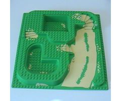 Baseplate, Raised 32 x 32 Three Level with Yellow Dirt Pattern