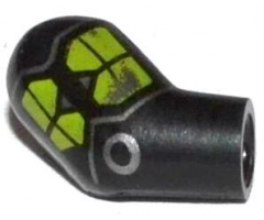 Arm, Right with Lime Markings and Silver Circle and Lines Pattern