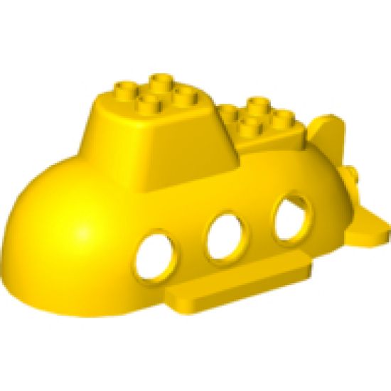 Duplo, Boat Submarine Hull 10 x 6 x 3 1/2 Top Section
