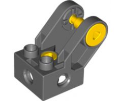 Duplo, Toolo Brick 2 x 2 with Angled Bracket with Forks and Two Screws, Holes at Side