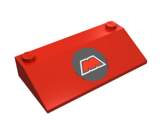 Slope 33 3 x 6 with Inner Walls with M:Tron Logo Pattern