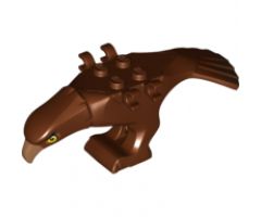 Animal, Body Part Eagle Middle with Beak, Eyes and Dark Brown Tail Feathers Pattern