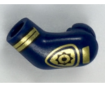Arm, Left with Gold Police Badge and Stripes Pattern