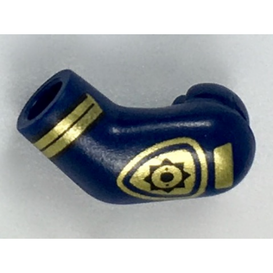 Arm, Left with Gold Police Badge and Stripes Pattern