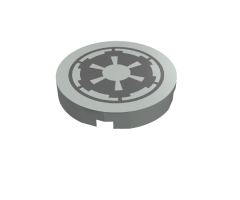 Tile, Round 2 x 2 with SW Imperial Logo Pattern