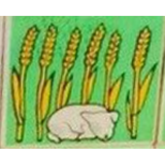 Duplo, Tile 2 x 2 x 1 with Farming Mosaic Picture 05 Pattern (Set 9220)