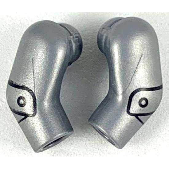Arm, (Matching Left and Right) Pair with Elbow Joint Panels Pattern
