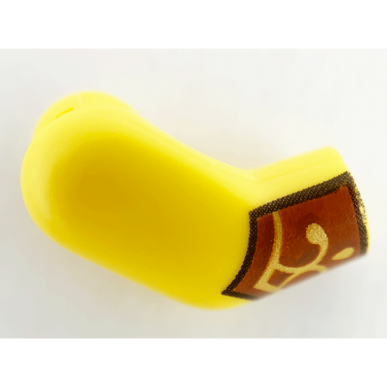 Arm, Right with Reddish Brown and Gold Cuffs Pattern