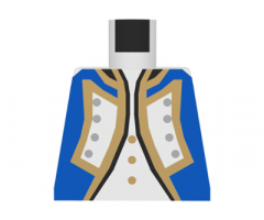 Torso Pirate Imperial Soldier Officer Pattern (Blue)